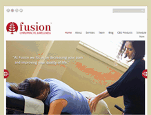 Tablet Screenshot of fusionchiropracticandwellness.com